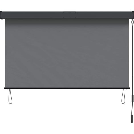Maison Exclusive - Store enrouleur Gris clair 120 x 250 cm Tissu et Aluminium