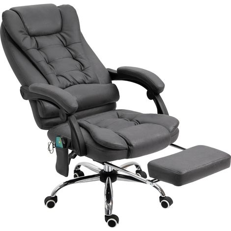 Poltrona da ufficio ergonomica massaggiante con riscaldamento e poggiapiedi MODENUIT (1/5)