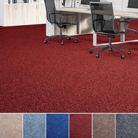 Moquette aiguilletée Malta sur mesure, Rouge foncé 200 x 100 cm