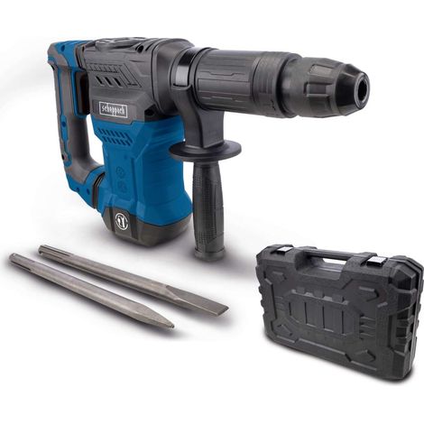 [NEUWERTIG] [NEUWERTIG] Scheppach Abbruchhammer AB1500x Betonhammer  20J Schlagkraft  1300W Leistung  SDS-Max  4100 BPM  6kg  inkl. Spitz- und Flachmeißel und Koffer