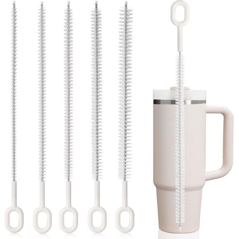 e set comprend Stanley Cup 5 goupillon pour paille brosse paille de Nettoyage de Paille Goupillon de Nettoyage en Nylon pour Différentes Tailles de Pailles (1/5)