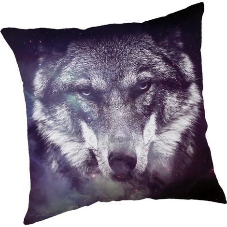 Kinderkissenbezug 45x45 Blue Wolf JF24