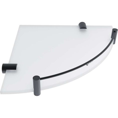 Nimco Bormo - Eckregal, Glas/Mattschwarz BRC 11091RBX-90 (1/2)