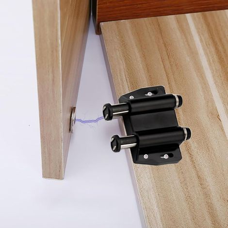 Loquet magnétique « Push-to-Open » pour portes de placard – Mécanisme d'ouverture par pression invisible (aimant puissant) (1/3)