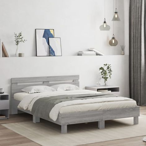Giroletto Testiera Grigio Sonoma 140x200 cm Legno Multistrato vidaXL (1/4)