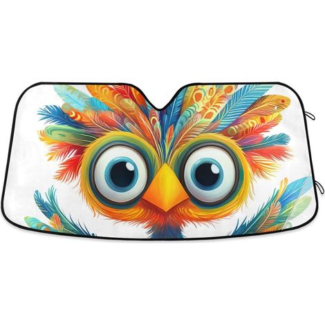 Pare-soleil pour pare-brise de voiture chien, motif bichon frisé (1/5)