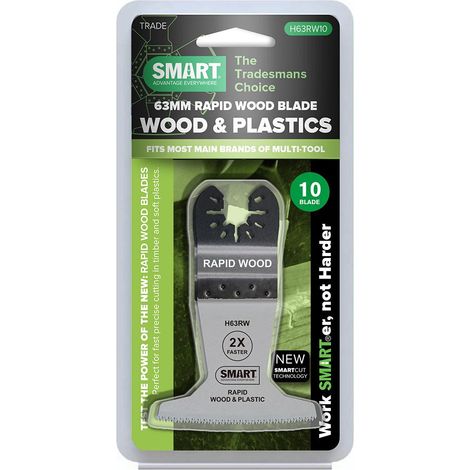 SMART Trade H63RW10 63mm Rapid Wood Multi Tool Blade Pack Of 10