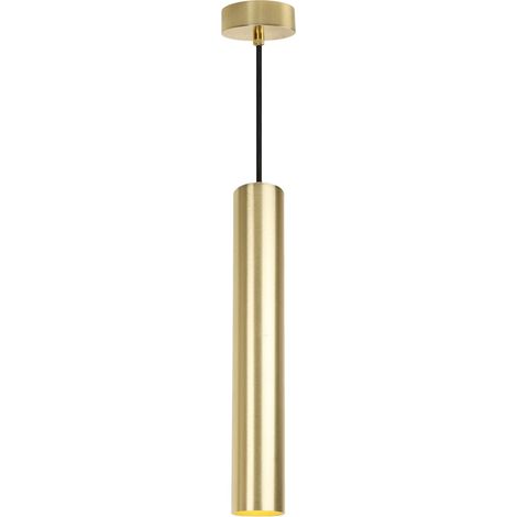 Plafonnier minimaliste aluminium doré, GU10 Ø40 cm
