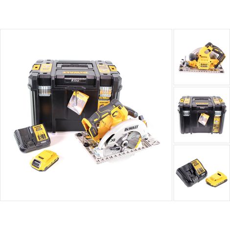 Sierra circular a batería DeWalt DCS 572 D1 18 V 184 x 16 mm Solo + 1 batería 2,0 Ah + cargador + T-STAK