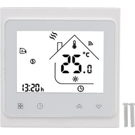 Intelligente drahtlose Thermostat-Fernbedienung mit kapazitiver Touch-Taste, AC 95–240 V (1/5)