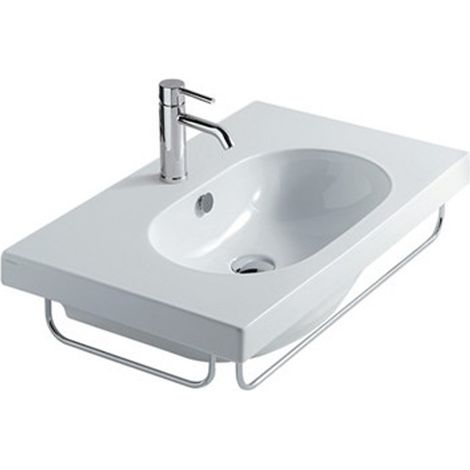 Lavabo Eden sospeso cm. 75x45 semicircolare in ceramica bianco di (1/3)