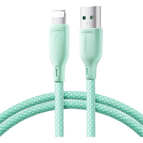 Cavo Joyroom Multi-Color Series S-A34 USB-A / Lightning 3A da 1 m - verde