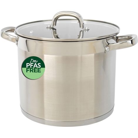faitout 24 cm 9 L en acier inoxydable (1/5)