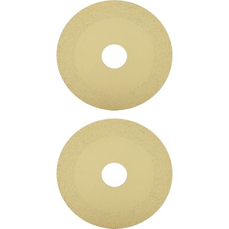 GARRYFIZH 2 pièces disque de coupe en verre 22mm ID 100mm OD 15mm largeur de sable 1mm d'épaisseur lame de scie diamant pour carrelage cristal bouteille de vin Champagne or