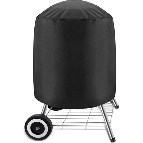 Housse de protection ronde pour barbecue d'extérieur - noire - 70 x 70 cm