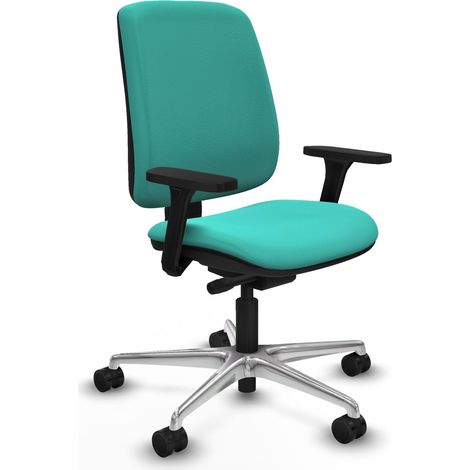 Silla de oficina piqueras y crespo Alares cuero sintético turquesa (1/2)