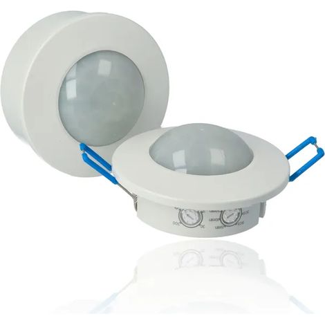 Rilevatore di presenza ad infrarossi da incasso 360° - Bianco (1/2)