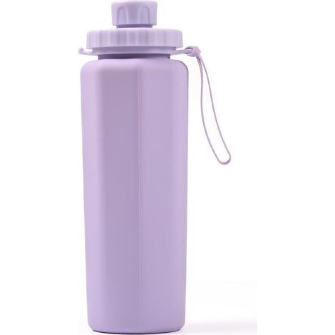 Bouteilles d'eau disponibles, 600 ml de bouteilles en silicone, de boissons et d'alcool, de bouteilles BPA, de boucles rigides, envoyées pour le camping, les sports de plein air, irritantes et peu eff (1/5)