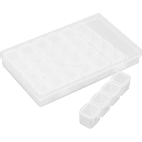 Boîte de rangement pour perles de peinture diamant (28 grilles) - Accessoires et accessoires - Kit de rangement pour perles - Peinture diamant DIY
