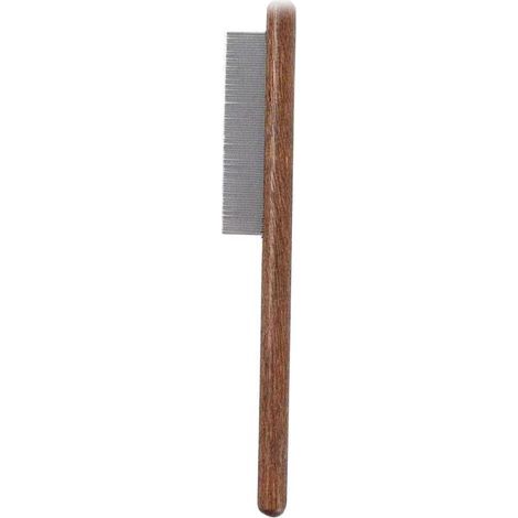 Peine para mascotas para perros y gatos, elimina el pelo suelto, peine de madera abierto para mascotas (una sola fila, peine cerrado) (1/5)