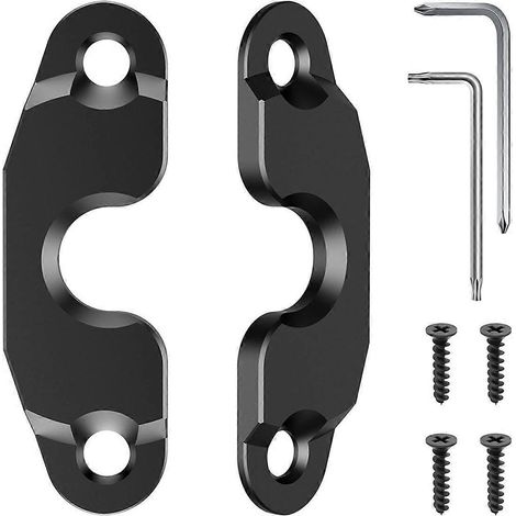 Reparaturset für Sonnenblendenclips, Aluminiumlegierung, schwarz eloxiert, Ersatzteil
