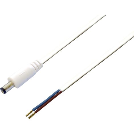 BKL Electronic 072092 Niedervolt-Anschlusskabel Niedervolt-Stecker - offene Kabelenden 5.5 mm 2.5 mm