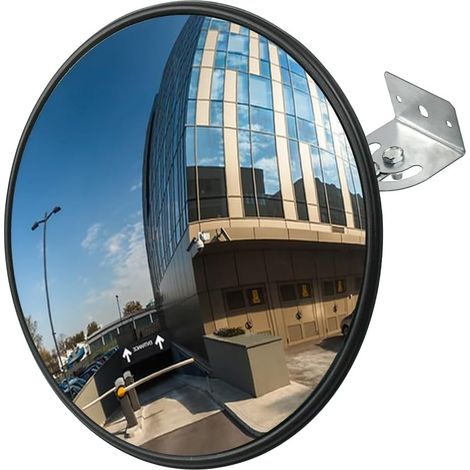 Traffic Mirror 30cm Convex Round Parabolic Security Surveillance Observation Panoramic for Garage Traffic Driveways (1/5)