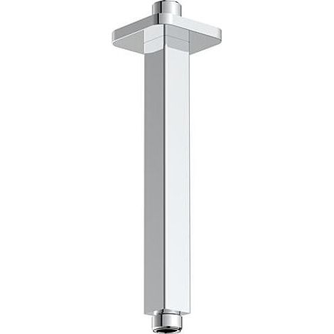 AqvaZone AqvaShower Deckenanbindung 035515550 200 mm, 1/2 Zoll Außengewinde x 1/2 Zoll Außengewinde, eckig, chrom