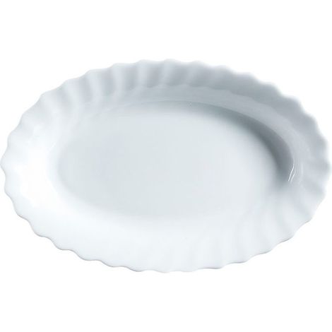 FUENTE OVAL 36 CM EBRO BLANCO