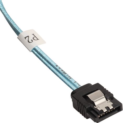 Câble Mini SAS SFF 8087 vers 4 SATA 7 broches 12 Gbit/s, contacts plaqués or, pour châssis de bureau, longueur 0,5 m (1/4)