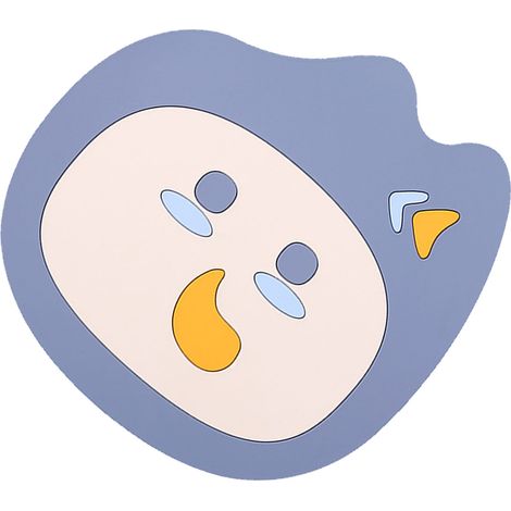 Set de 2 dessous de plat bleus résistants à la chaleur, antidérapants, épais, en PVC écologique pour cuisine et plan de travail. (1/5)