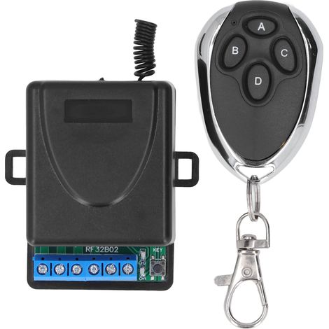 Module récepteur de télécommande sans fil à code tournant, émetteur 433 MHz à 2 canaux (1/5)