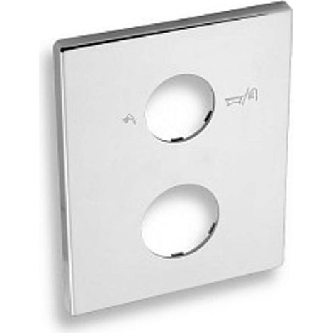 Novaservis Corpi incasso - Rosone di copertura per base con interruttore, cromo KRYT0050RC,0