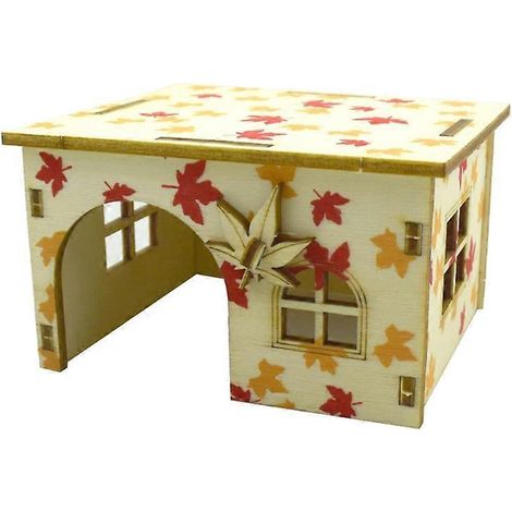 Voici une proposition de titre en français pour votre produit, respectant la limite de 190 caractères :

Villa double étage pour hamster, rat, gerbille - Maison d'activités pour petits animaux, cachet
