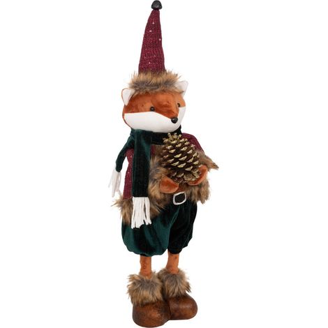 Déco de Noël Renard mystérieux H 58 cm - Feeric Christmas (1/3)