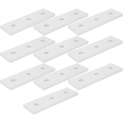 10 pièces Plaque de Jonction Plate en Aluminium pour Profilés 4040, 3 Trous