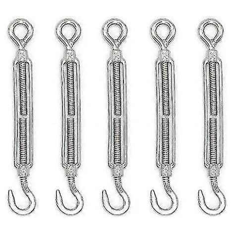 Tendeurs à crochet et œillet M8 en acier inoxydable 304, lot de 10 (1/4)