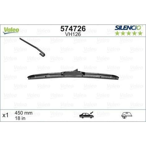 Balai d'essuie-glace Valeo 574726 ABARTH 0 040 534 1272337 1272346 40534