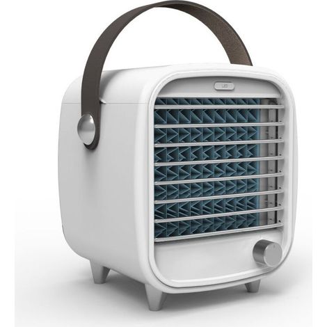 Refroidisseur d'air portable USB 4-en-1, ventilateur silencieux avec humidificateur et purificateur, mini climatiseur LED pour maison bureau chambre 16.515 -KZQ (1/3)