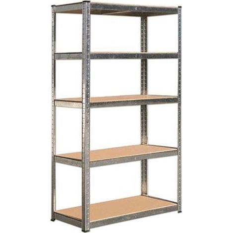 SCAFFALE SILVER IN ACCIAIO VERNICIATO 5 PIANI in legno mdf - 120X45XH180 BRIXO 300