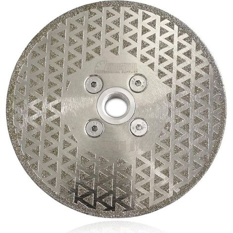 Disque diamant électroplaqué 125mm – Coupe et meulage pierre, marbre, granit – Vitesse max 15 000 tr/min – Compatible meuleuses M14 (1/5)