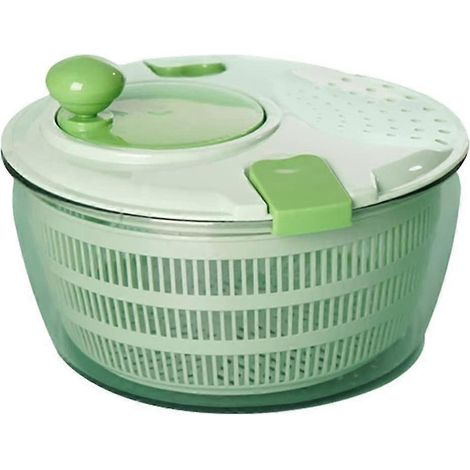 séchoir à légumes manuel pour salade, fruits et légumes, bol de nettoyage pour salade, laitue, épinards (1/5)
