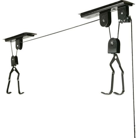 Fischer – Support à vélo pour plafond – 1 position réglable – Capacité 30 kg – Hauteur plafond jusqu'à 4 m – Compatible bois, pierre, béton (1/5)