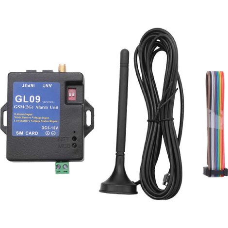 Système d'alarme GSM GL09 à 8 canaux, alimenté par batterie, contrôlé par application, avec alerte SMS (2019) (1/5)
