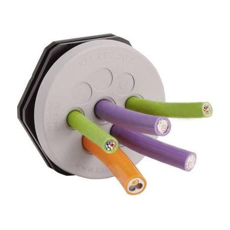 Icotek KEL-DPZ 40/8 placa de paso de cables gris resistente