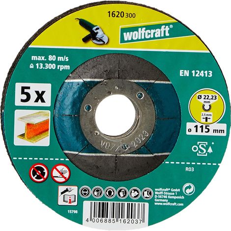 wolfcraft Disco da taglio per metallo, a centro depresso I 1620300 (1/3)