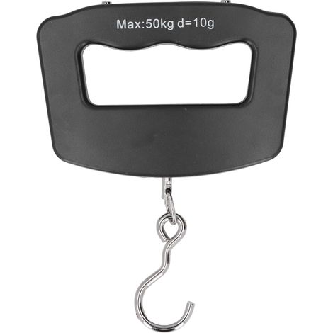 Balance numérique à crochet 50 kg avec écran LCD, conversion d'unité, pèse-charge électronique pour courses, pêche et maison (1/5)