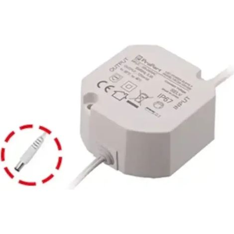 alimentatore trasformatore striscia luci led mini stagno 12 volt IP67 20 watt 1,6A (1/4)