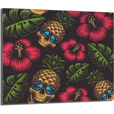 Protezione per piano cottura in vetro 60x52 Ananas (1/5)