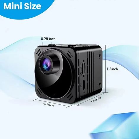 (16G) Mini caméra WiFi haute définition avec vision nocturne infrarouge et détection de mouvement (1/5)